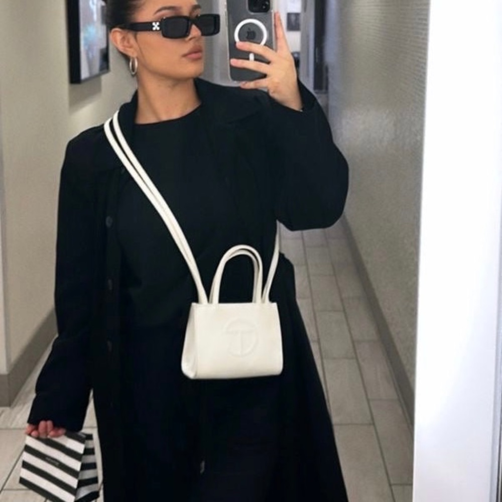 Telfar Small White Shopping Bag